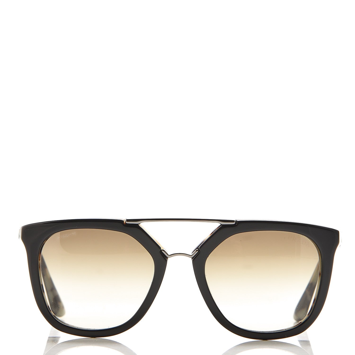 Prada Cinema Sunglasses SPR 13Q Black Grey Havana 2 of 8