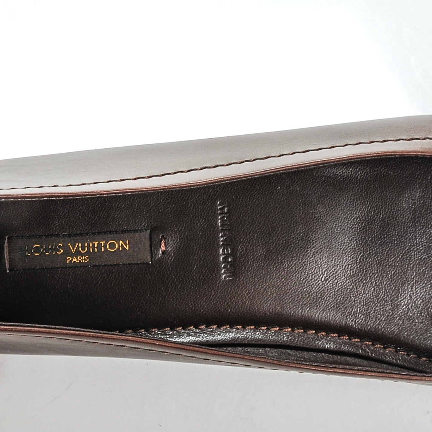 Calfskin Oxford Ballerina Flats Moka 40