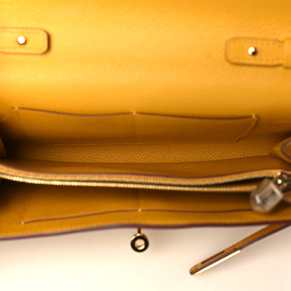 Hermes Epsom Kelly Wallet To Go Jaune Ambre 5 of 9