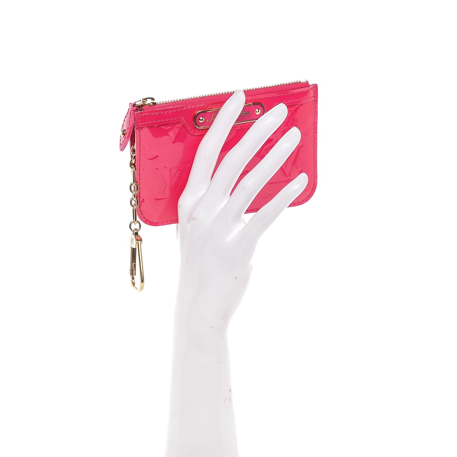 Louis Vuitton Vernis Key Pouch Rose Pop 2 of 6