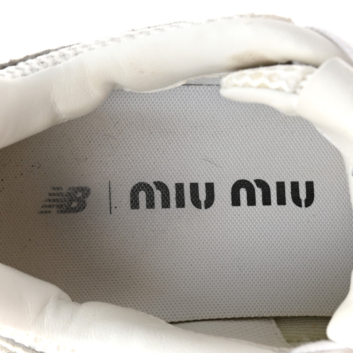 Miu Miu X NEW BALANCE Mesh Suede 530 SL Sneakers 37 White 8 of 11