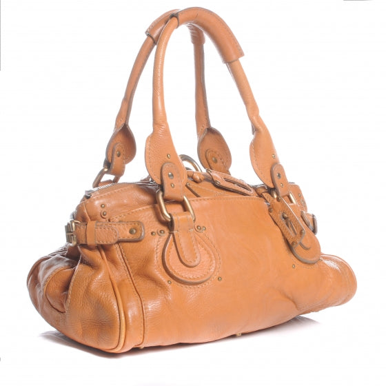 Leather Paddington Satchel Camel