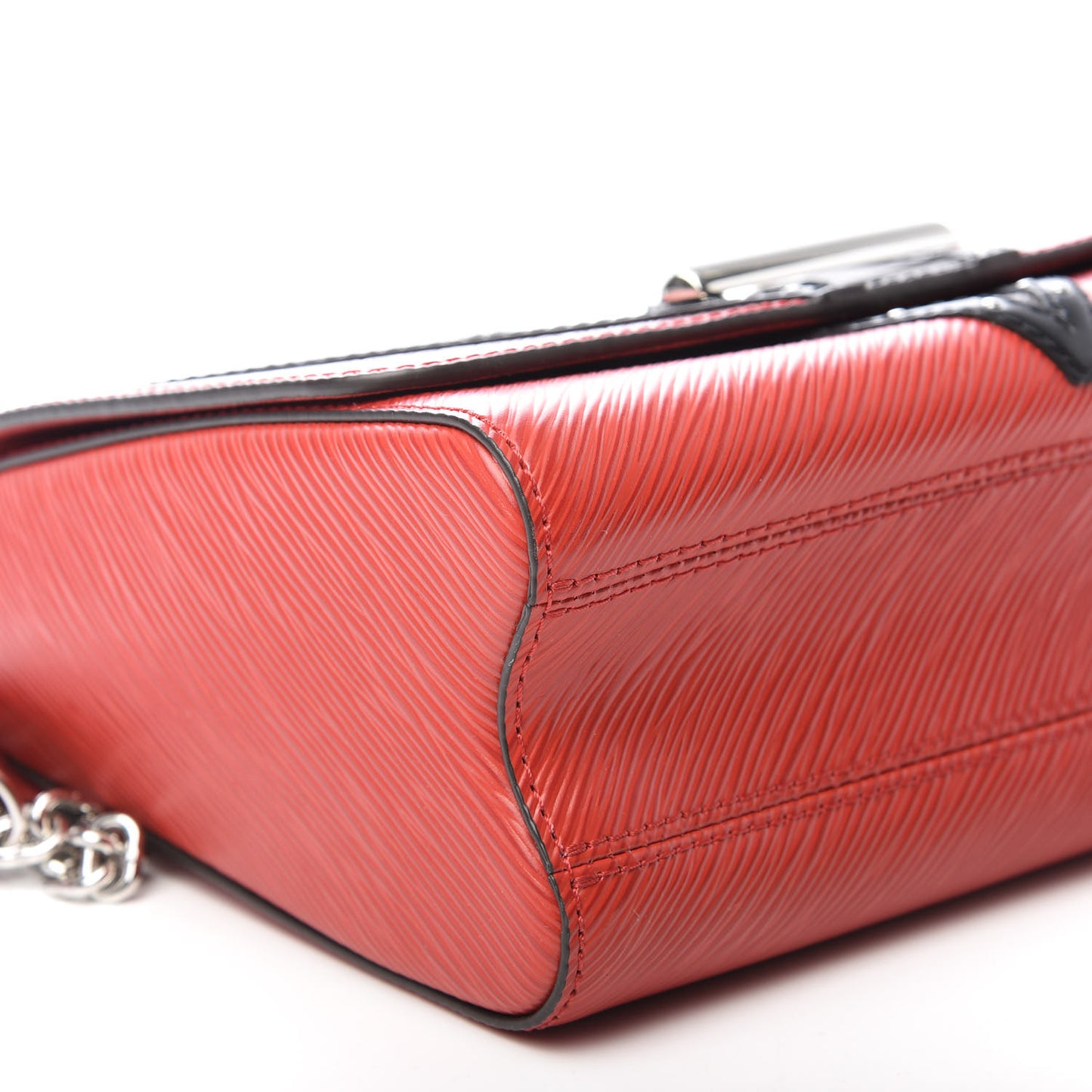 Epi Monogram Twist Shoulder Bag MM Coquelicot
