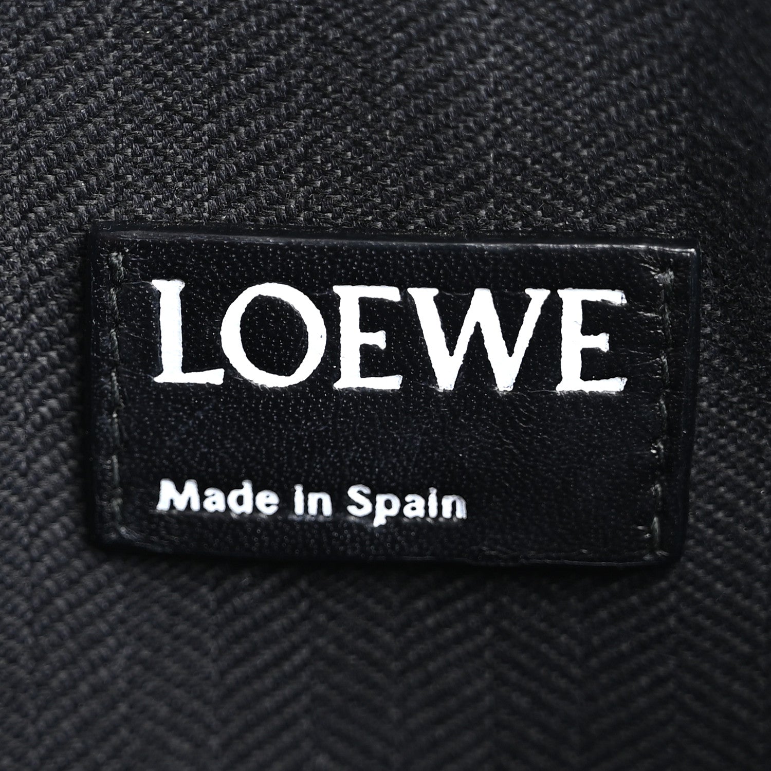 Loewe Calfskin Embossed Repeat T Pouch Black 6 of 7