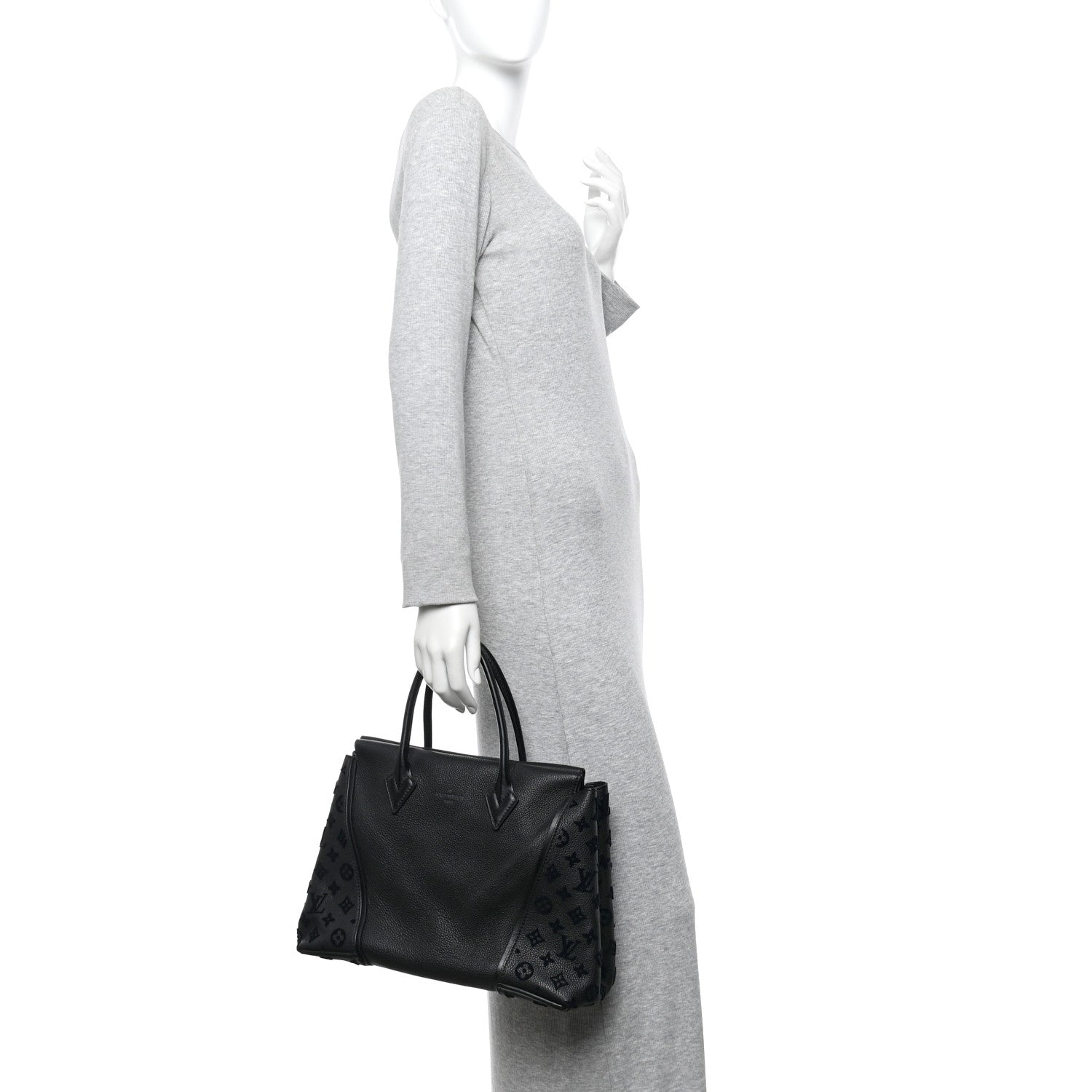 Louis Vuitton Veau Cachemire Tote W PM Black 2 of 14