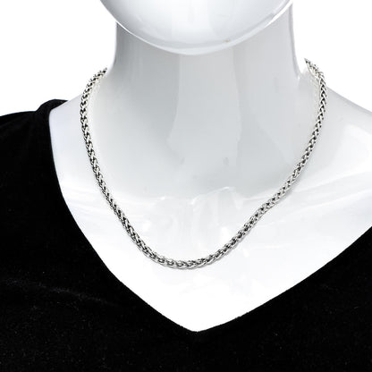 David Yurman Sterling Silver 4mm Wheat Chain Necklace 2 of 5