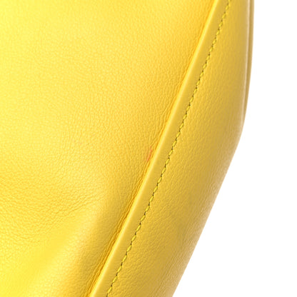 Balenciaga Shiny Day Calfskin Logo XS Triangle Duffle Jaune Black 11 of 12