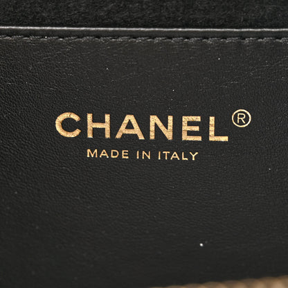 Chanel Shiny Calfskin Quilted Top Handle Vanity Black 7 of 13