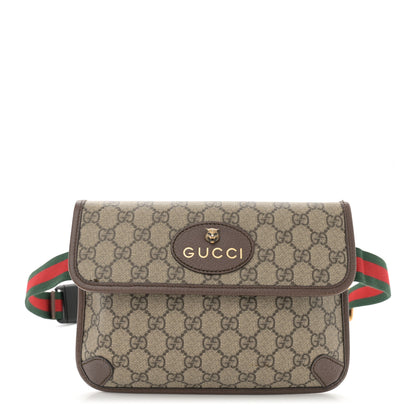 Gucci GG Supreme Monogram Neo Vintage Web Belt Bag Brown 1 of 12