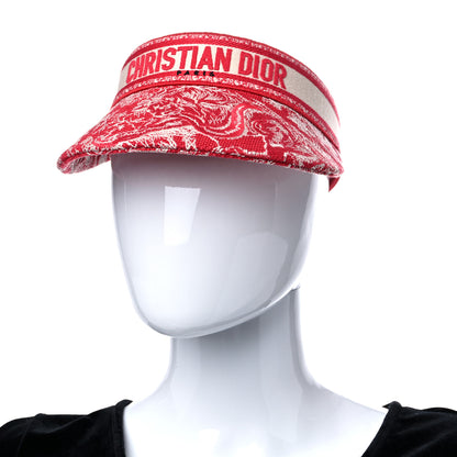 Christian Dior Toile De Jouy Reverse Visor Red 2 of 7