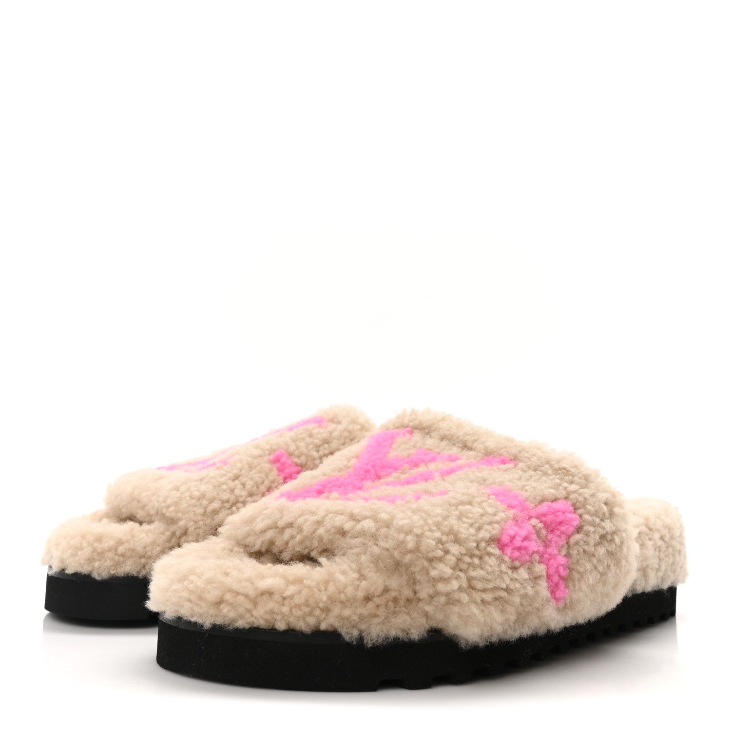 Louis Vuitton Shearling Paseo Flat Comfort Mule 36 Beige 4 of 8
