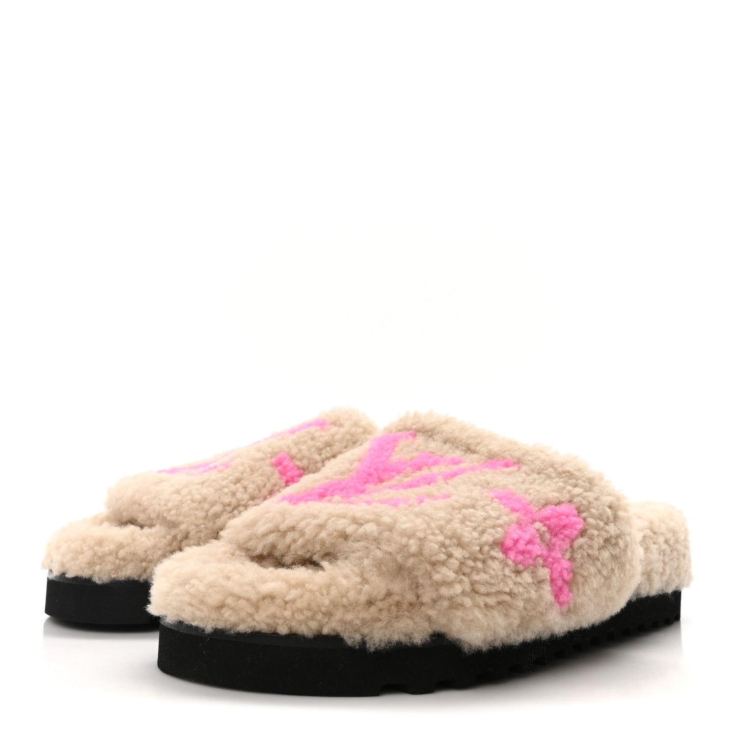 Shearling Paseo Flat Comfort Mule 36 Beige