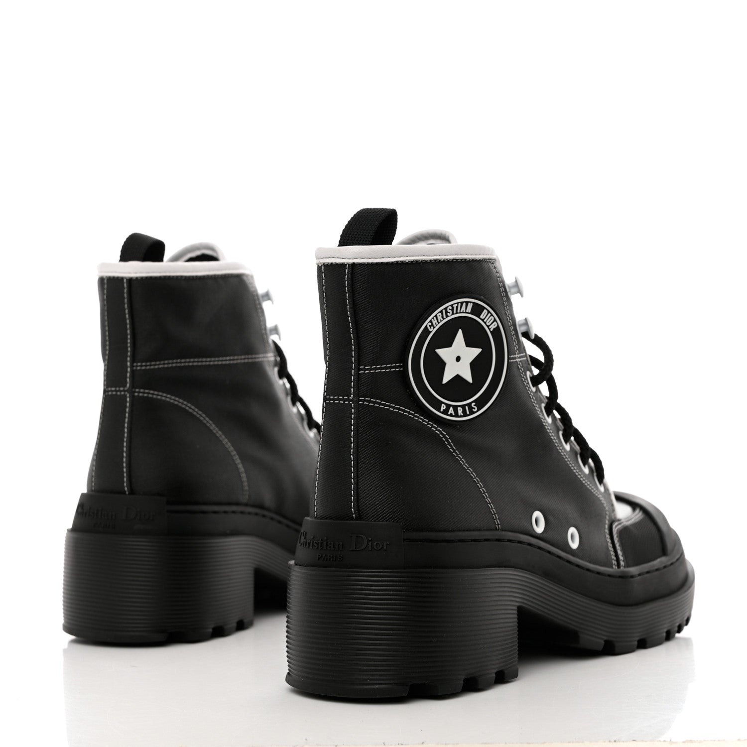 Christian Dior Technical Fabric D-Rise 35mm Boots 39 Black 4 of 9