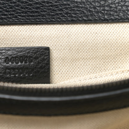 Gucci Dollar Calfskin Crystal Web Medium Dionysus Bamboo Top Handle Bag Black Black Diamond 7 of 9