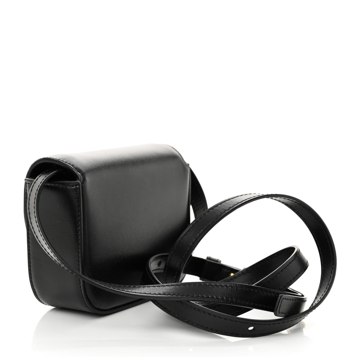 Celine Shiny Calfskin Mini Triomphe Black 3 of 12