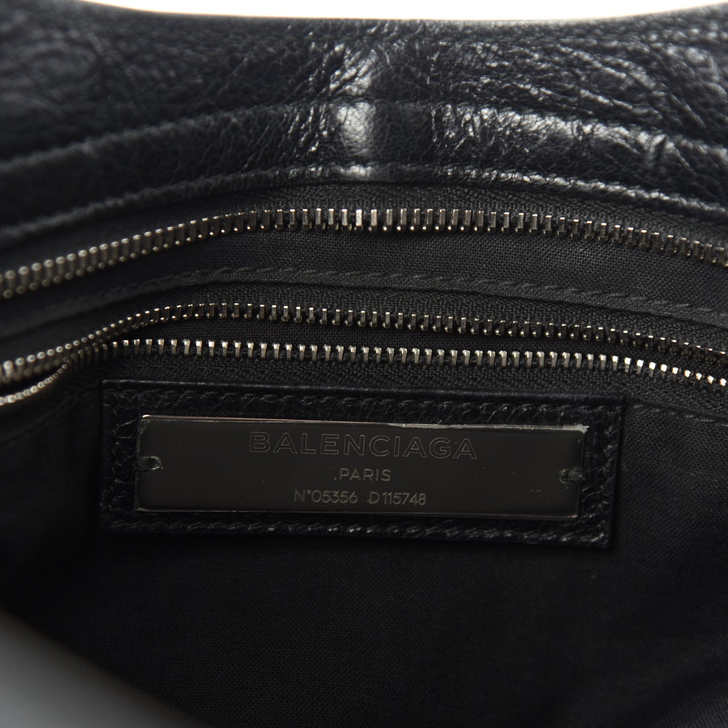 Agneau Classic Silver Hardware City Black