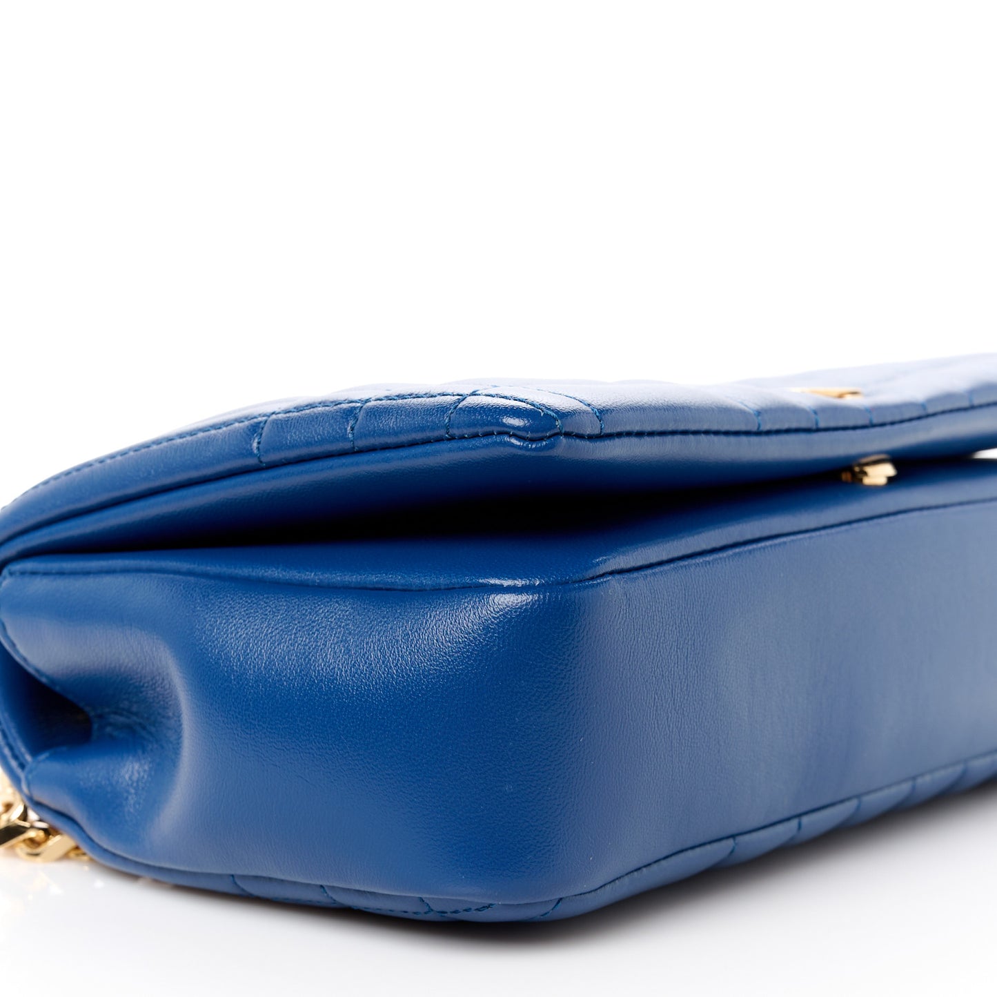 Lambskin Quilted Small Lola Bag Navy