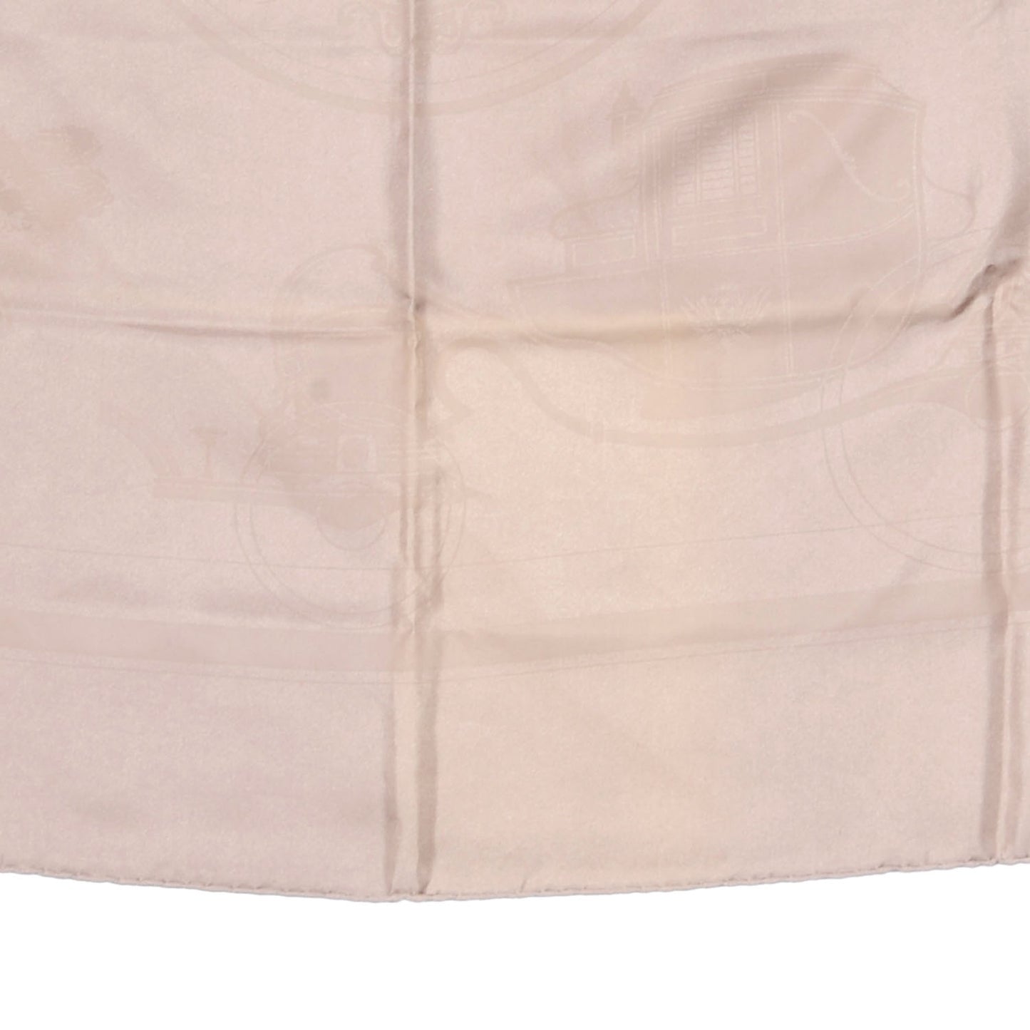 Silk Carriage Scarf 90 Beige