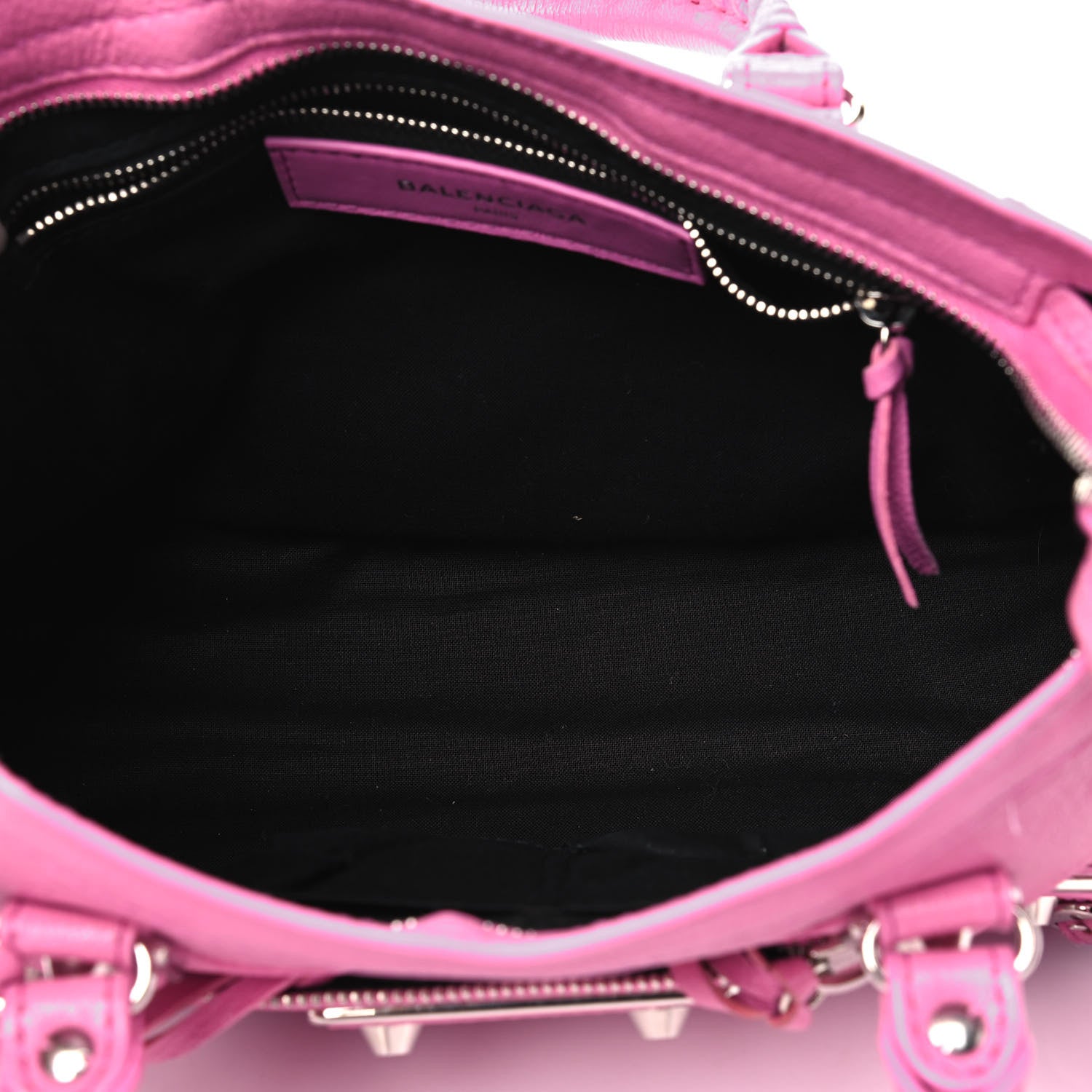 Balenciaga Chevre Silver Metallic Edge Hardware S City Pink 4 of 8