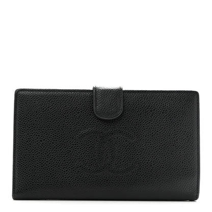Chanel Caviar Timeless CC French Wallet Black 1 of 10