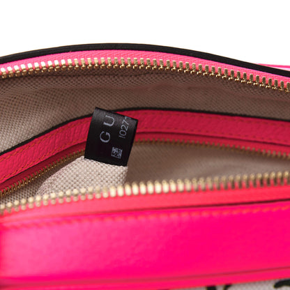 Gucci Canvas Flora Floral Shoulder Bag White Fuchsia Fluo 10 of 11