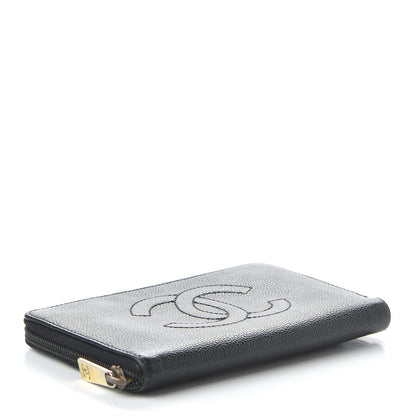 Chanel Caviar Large Timeless CC Zip Around Wallet Black 4 of 16