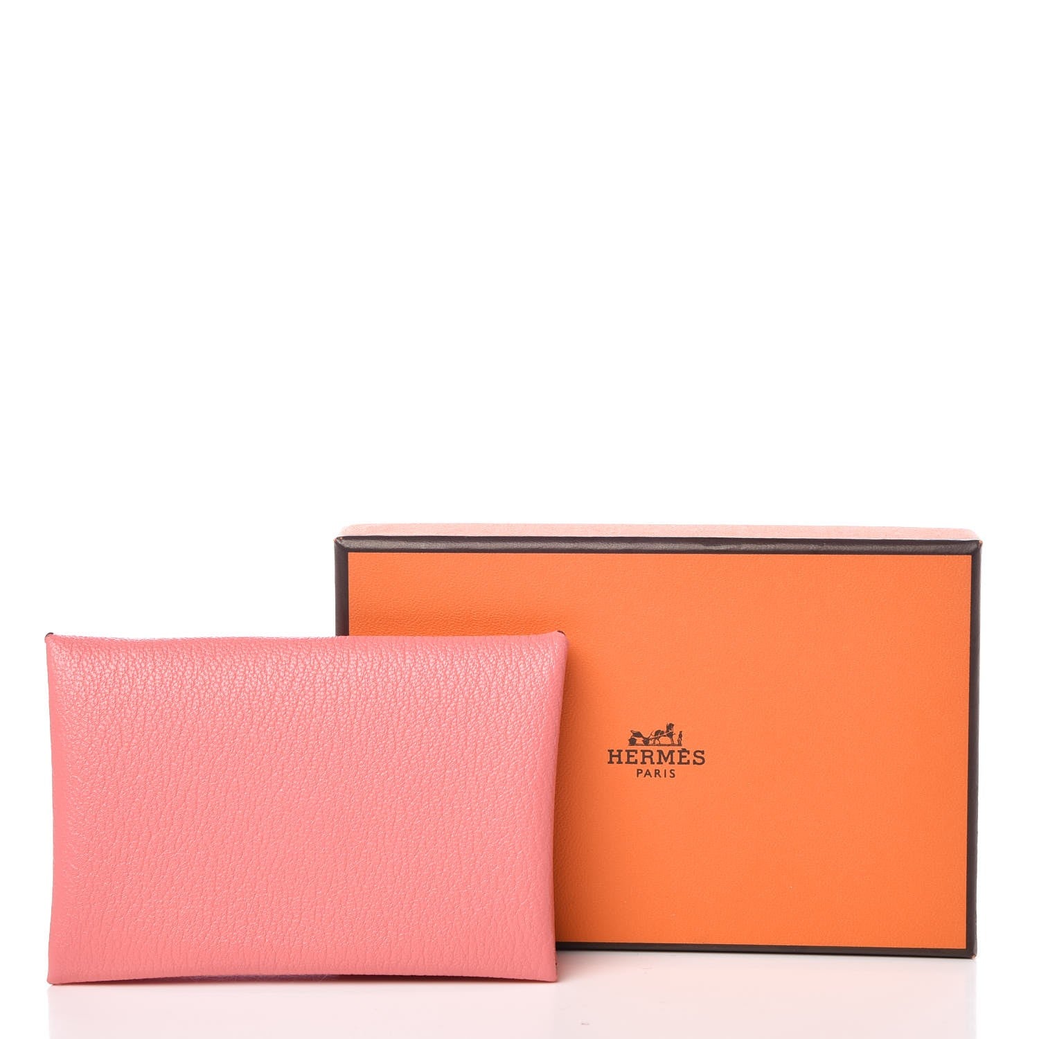 Hermes Chevre Mysore Calvi Card Case Rose Ete 8 of 8