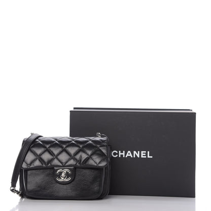 Chanel Aged Calfskin Quilted Express Zip Around Flap Black 10 of 10