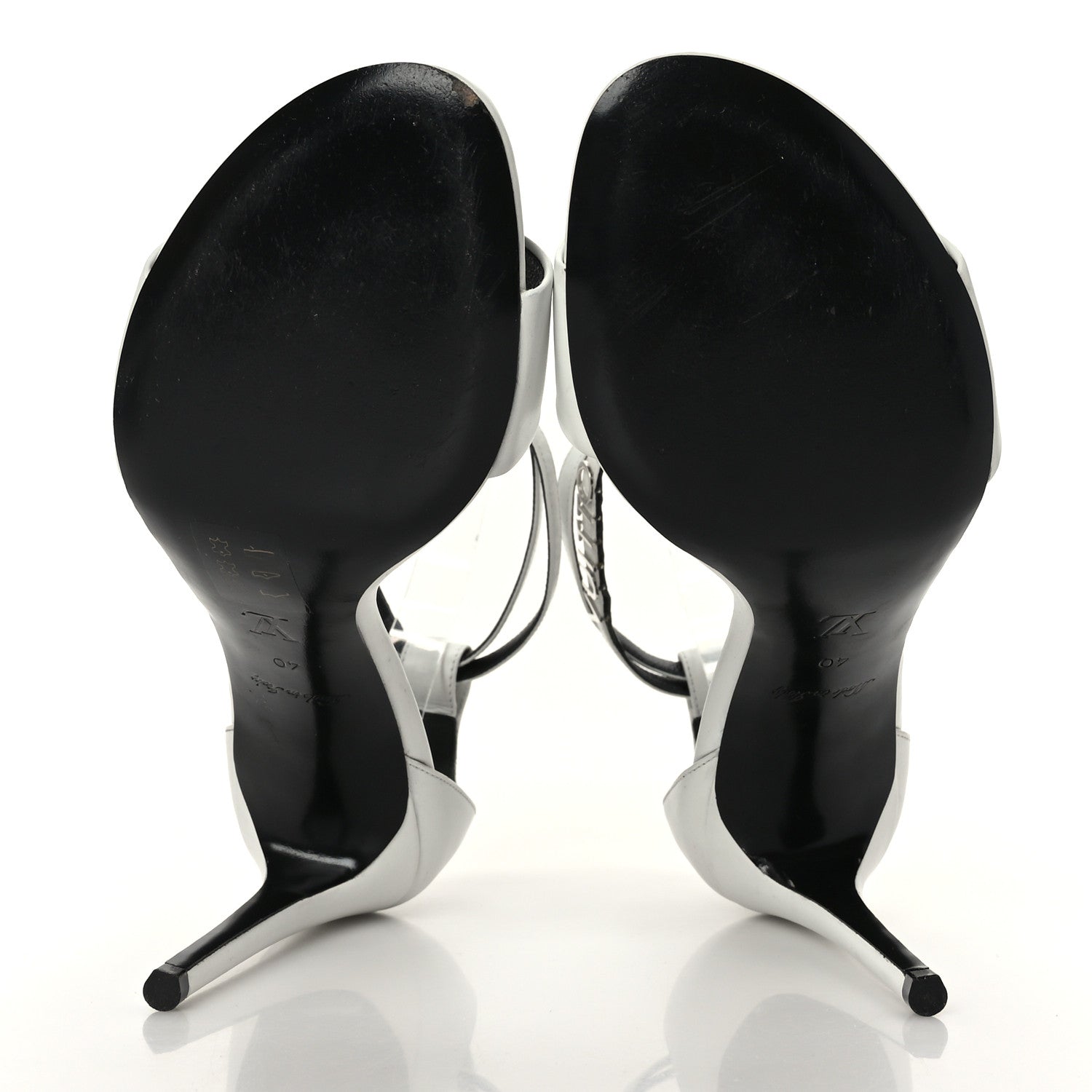 Louis Vuitton Calfskin Call Back Sandals 40 White 5 of 9