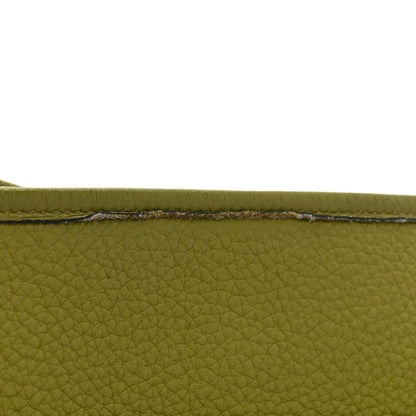 Hermes Taurillon Clemence Evelyne II PM Vert Chartreuse 9 of 12