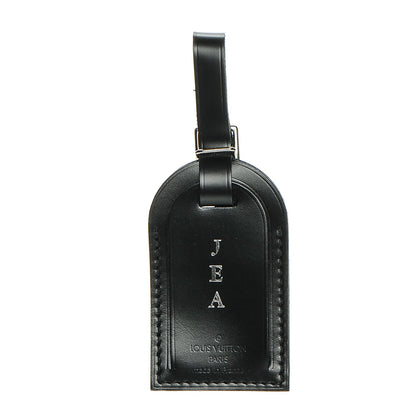 Louis Vuitton Calfskin Luggage Tag Black 1 of 3