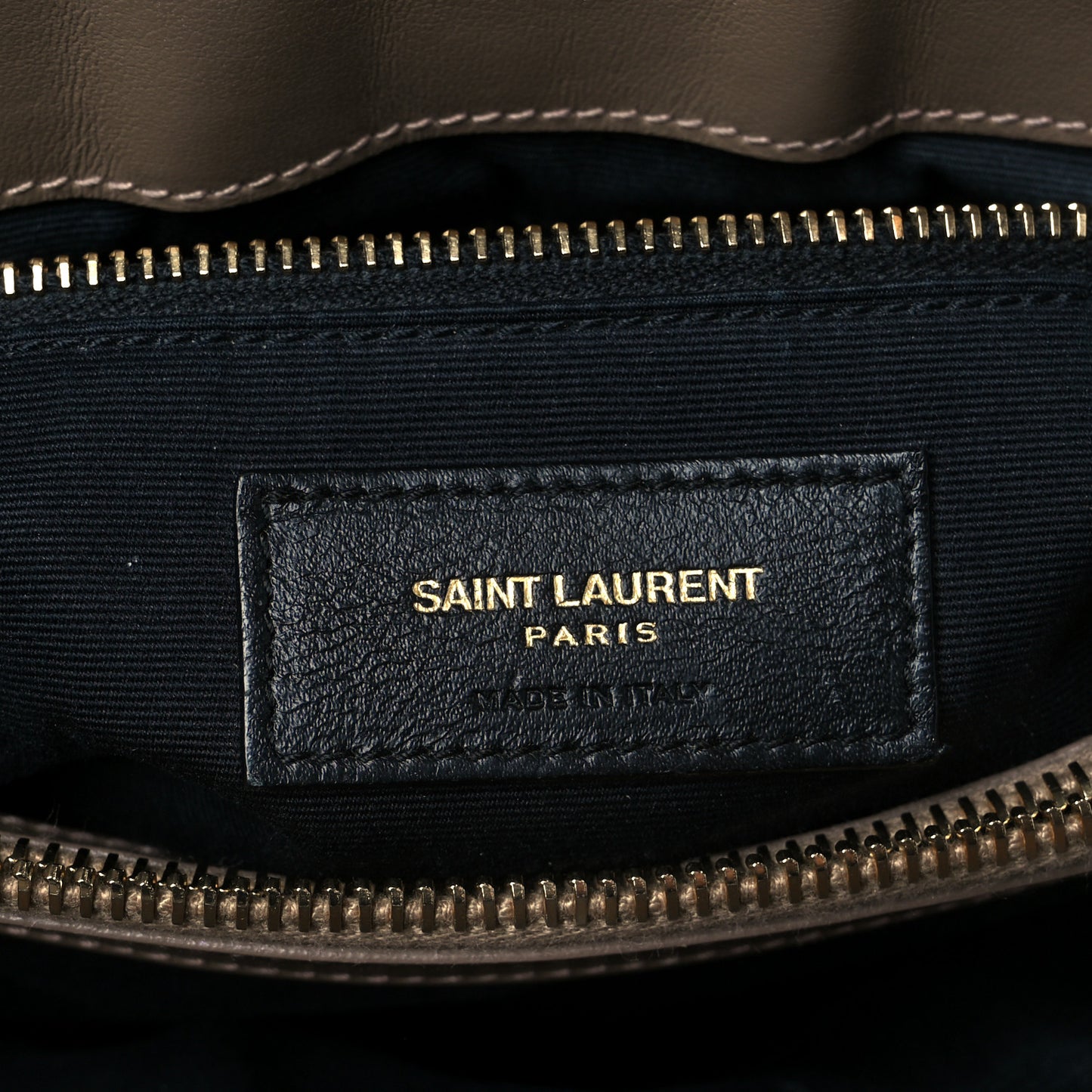 Calfskin Y Quilted Monogram Medium Loulou Chain Satchel Dark Latte