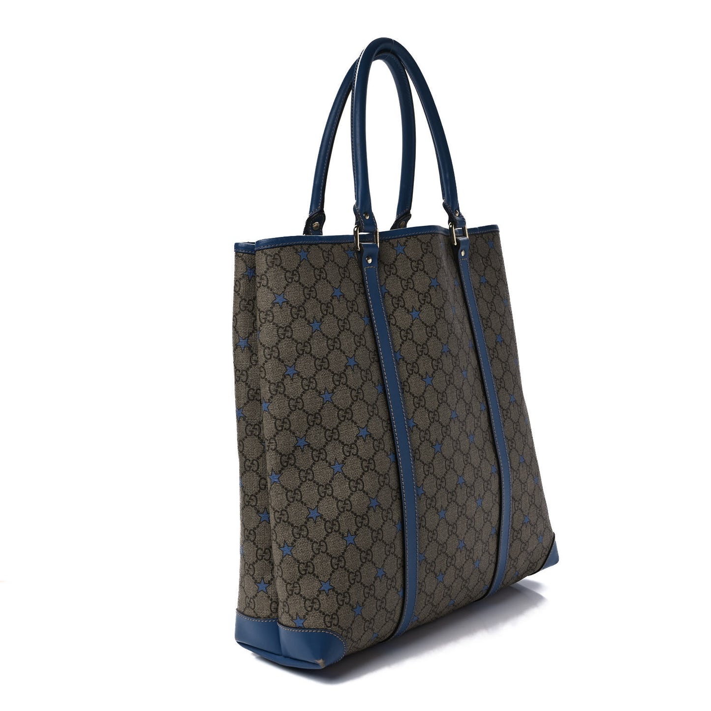 GG Plus Monogram Star Joy Vertical Tote Blue