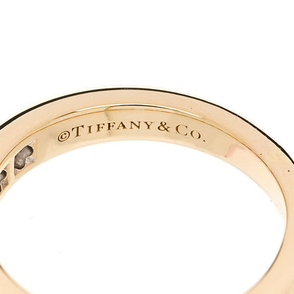 Tiffany 18K Yellow Gold 3mm Half Circle Channel-Set Band Ring 43 2.75 4 of 5
