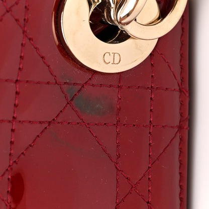Christian Dior Patent Cannage Mini Lady Dior Red 10 of 10