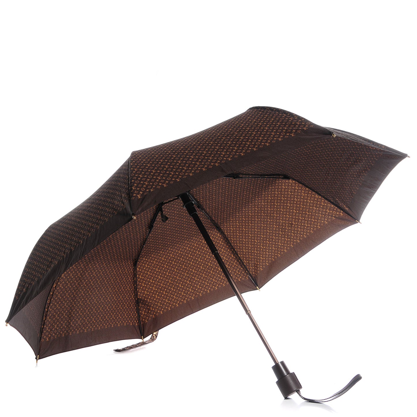 Monogram Ondees Compact Umbrella Marron
