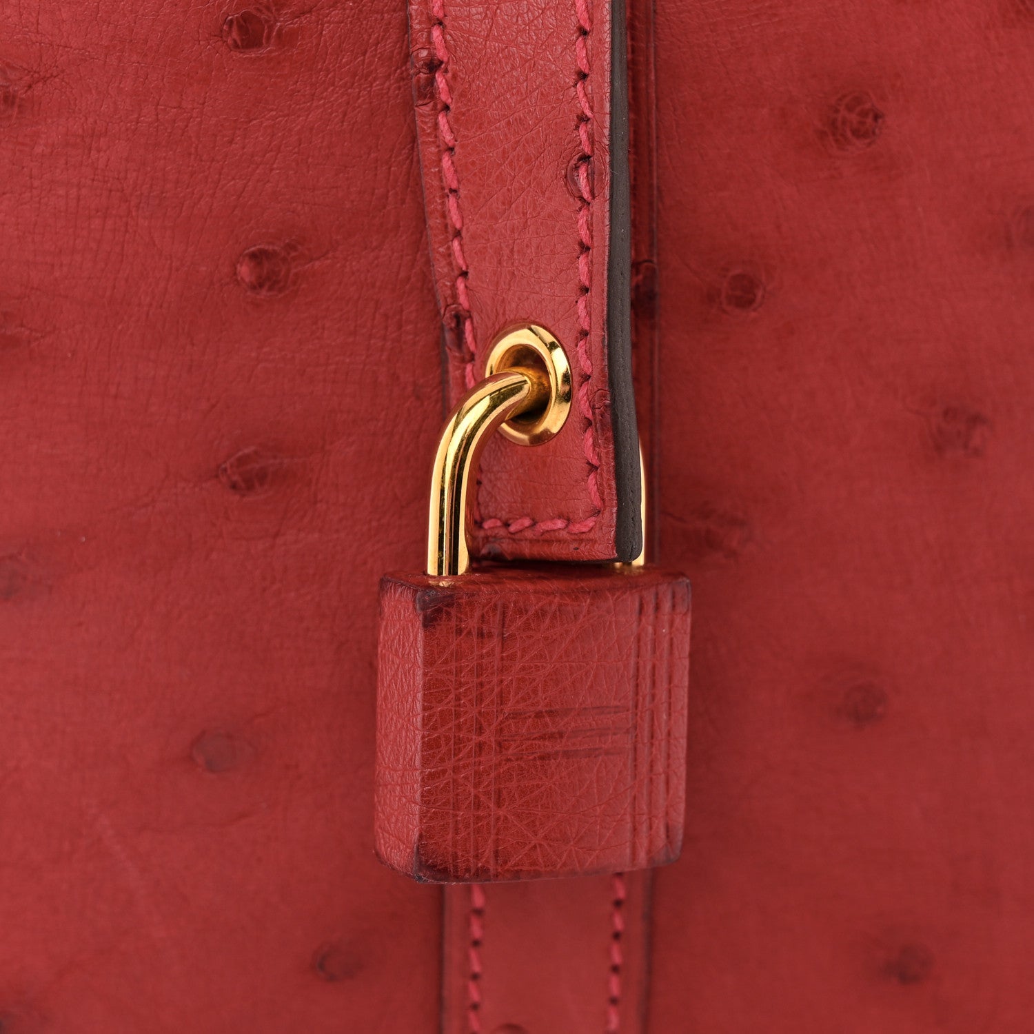 Hermes Ostrich Picotin Lock 18 Rouge Vif 11 of 12