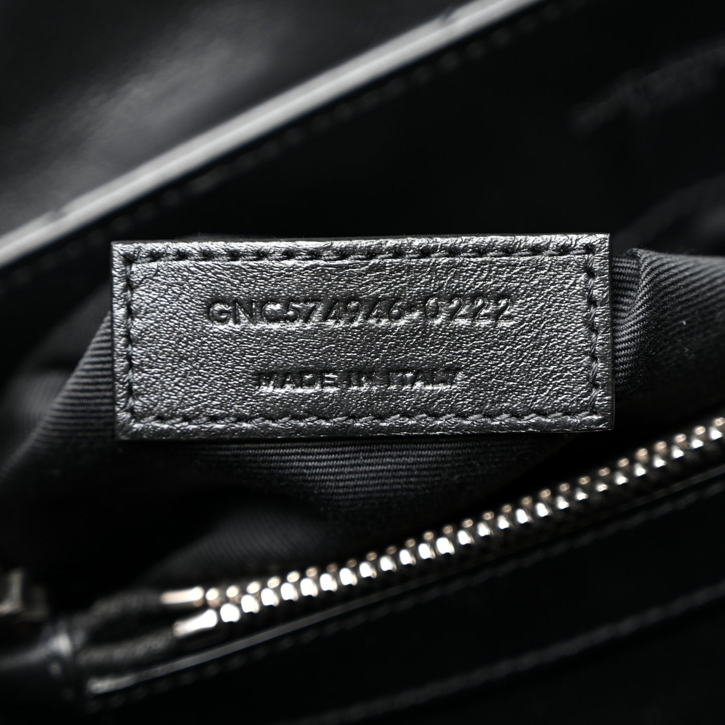 Calfskin Y Quilted Monogram Medium Loulou Chain Satchel Black