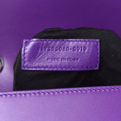 Saint Laurent Smooth Calfskin Carre Satchel Purple 10 of 12