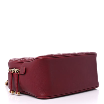 Chanel Calfskin Quilted CC Medium Vanity Case Dark Red 4 of 14