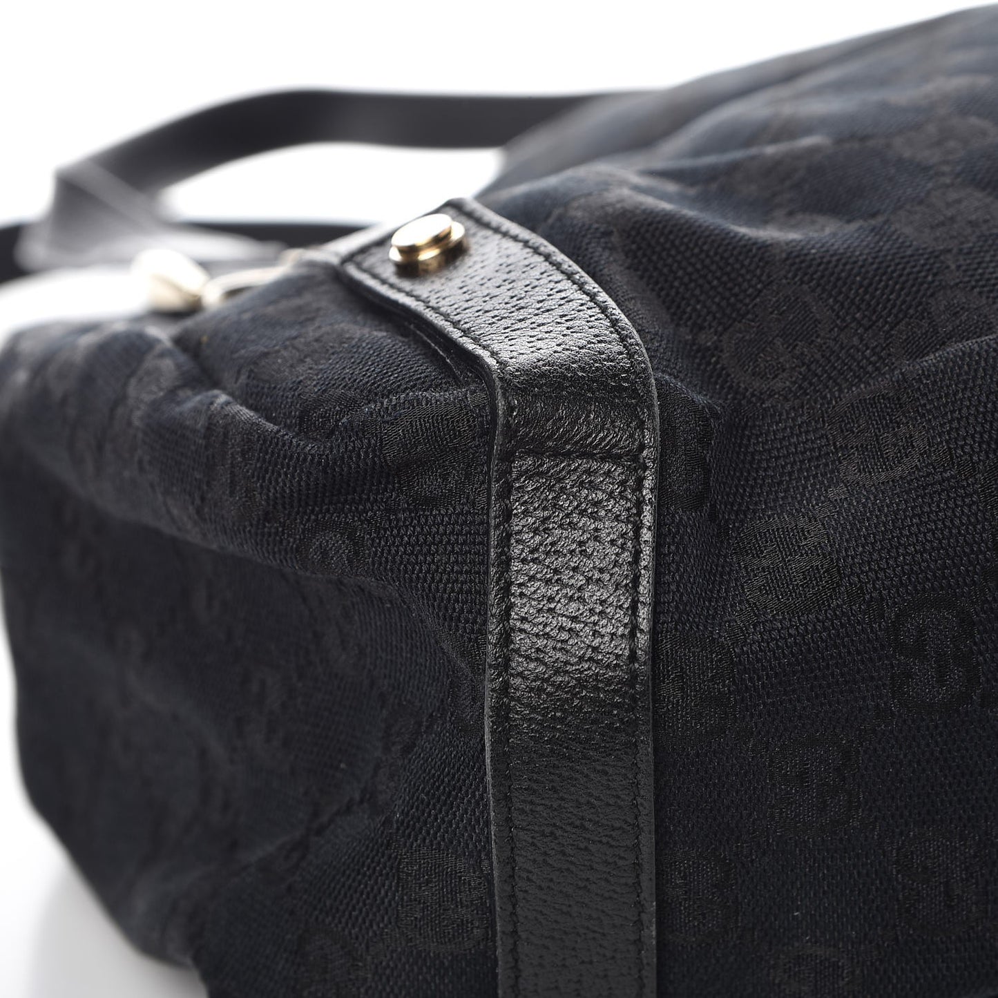 Monogram Medium Abbey Shoulder Bag Black