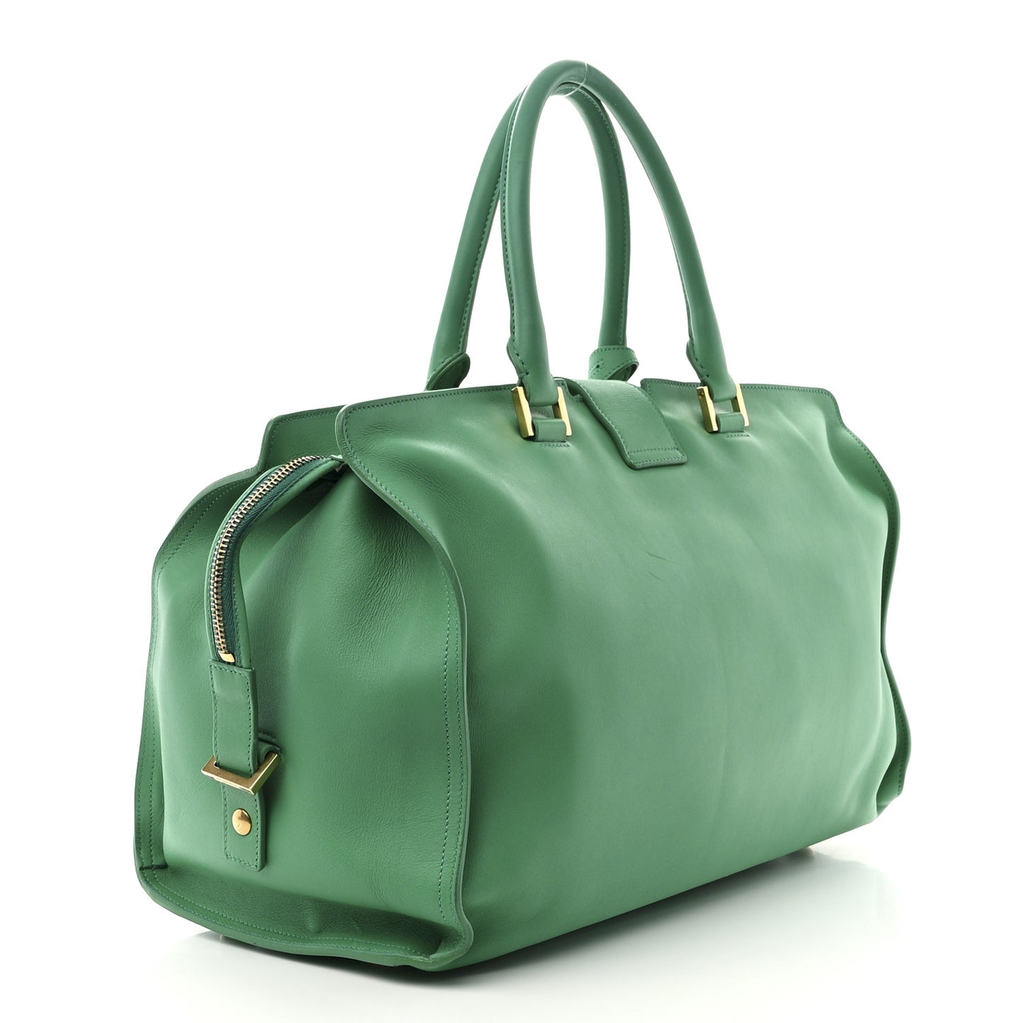 Calfskin Medium Classic Y Cabas Green