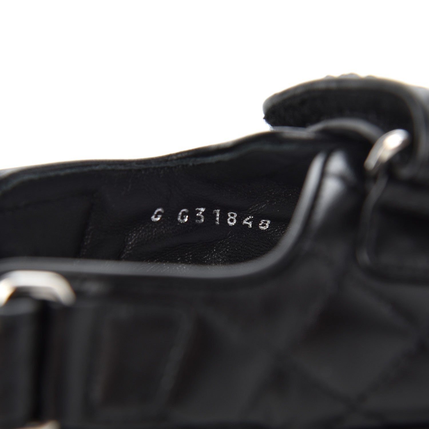 Chanel Lambskin Velcro Dad Sandals 37 Black 8 of 9