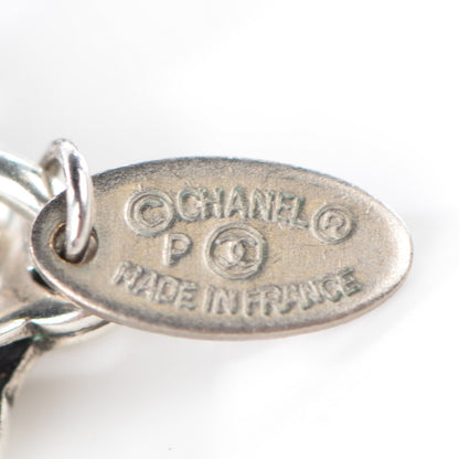 Chanel Gripoix Poured Glass CC Necklace Purple Green 6 of 7