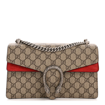 Gucci GG Supreme Monogram Small Dionysus Shoulder Bag Red 1 of 11