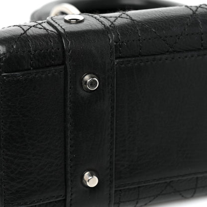Christian Dior Calfskin Cannage Stitched Small Lady East West Lady Dior Black 10 of 11