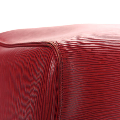 Louis Vuitton Epi Keepall 55 Castillan Red 10 of 12