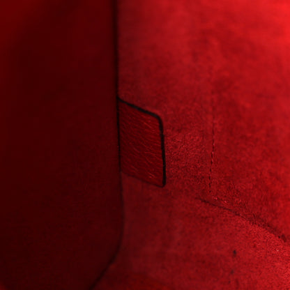 Celine Drummed Calfskin Nano Luggage Vermillion 7 of 12