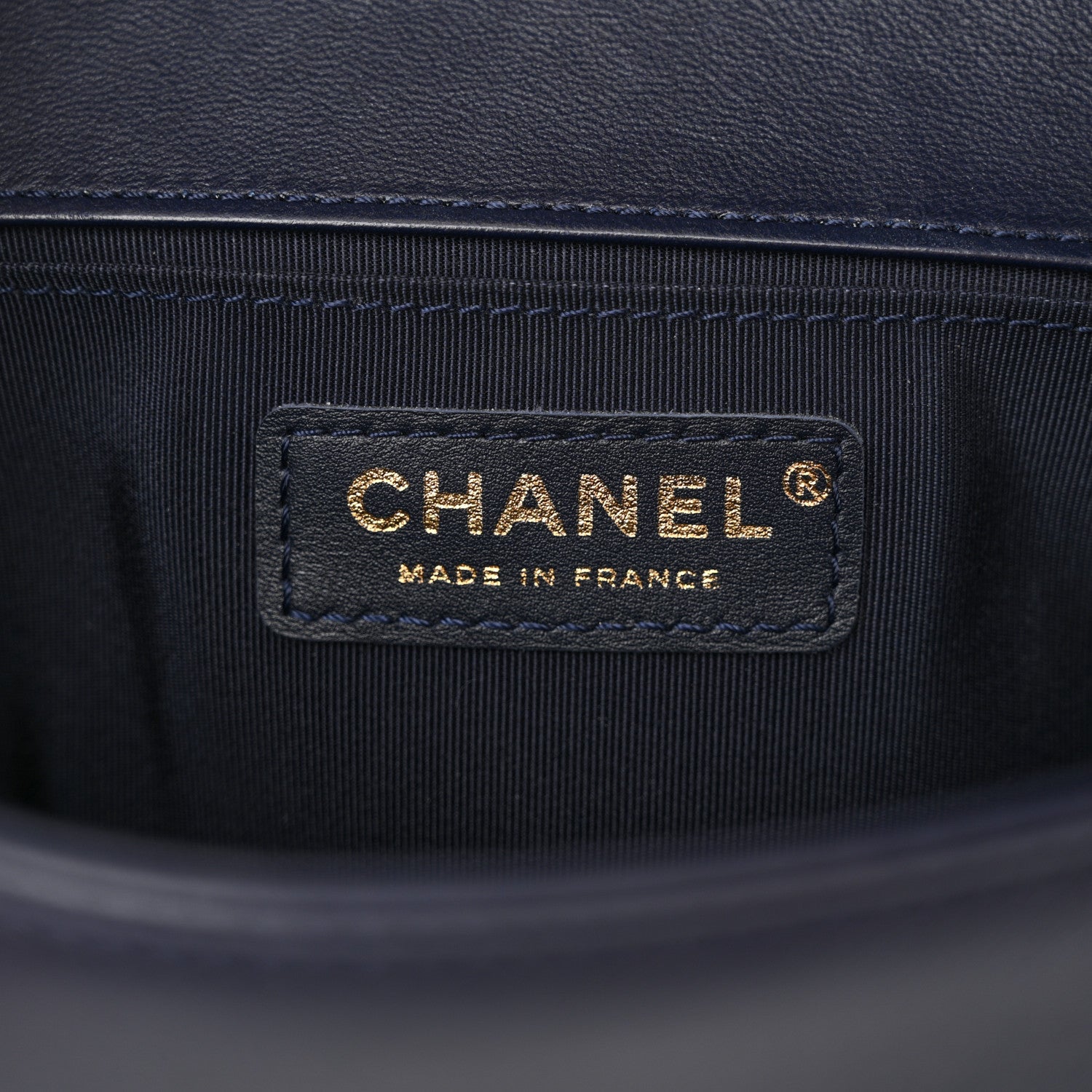 Chanel Lambskin Quilted Medium Boy Flap Dark Blue 6 of 12