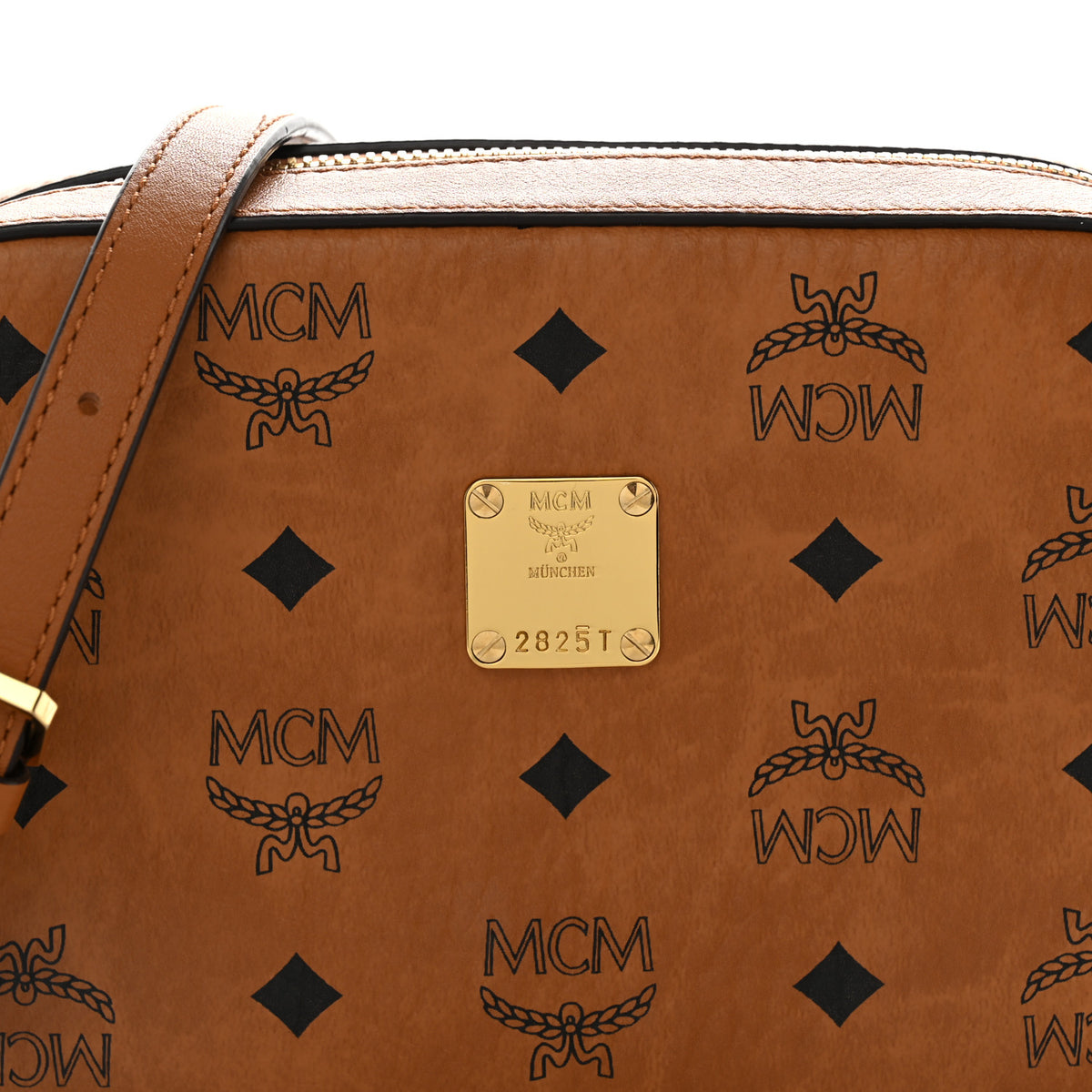 Visetos Camera Crossbody Bag Cognac